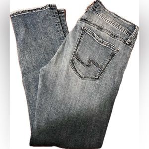 Avery Slim Silver Jeans. Size W29/L27